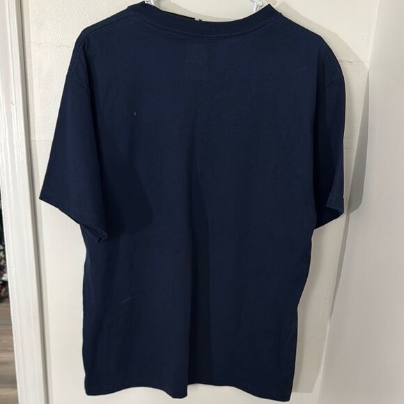 Adidas Notre Dame Navy Blue T-Shirt Size M NWOT - Picture 2 of 9